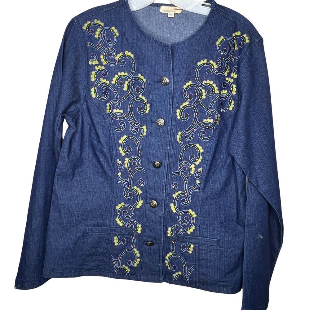 Choices Denim‎ Jacket Top